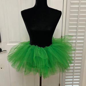 🔴 TOPDRESS Layered Tulle Tutu Skirt - Large (Kelly Green)